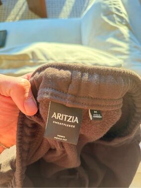 Aritzia SweatFleece Men’s  Brown Joggers